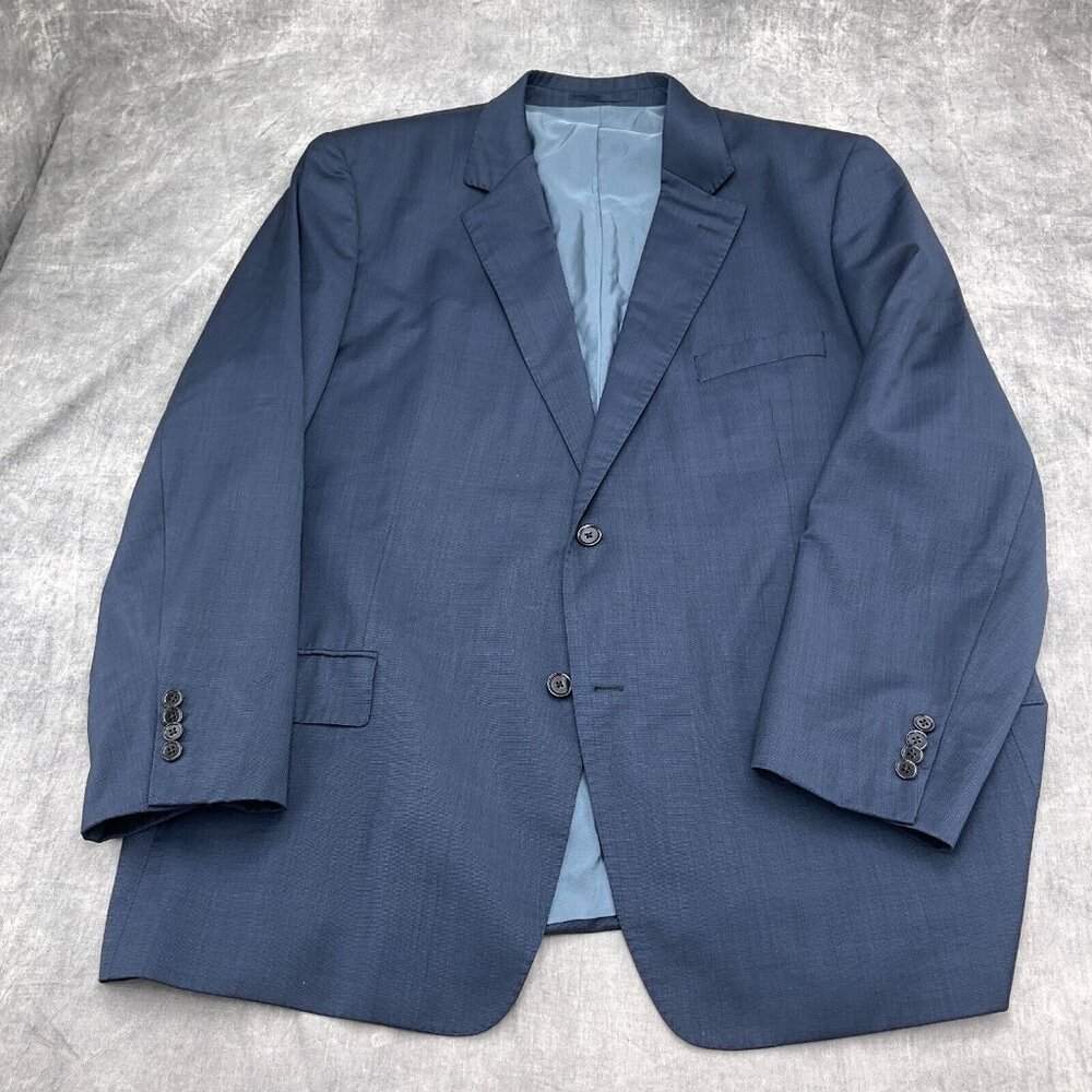 CCS Suit Men 51R/43W x 30L Dynamic Concept Blue‎ Wool Classic Career 2pc - Picture 2 of 16